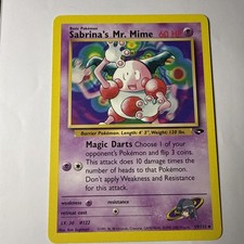 Sabrina's Mr. Mime 59/132 Gym Challenge Regular on eBay
