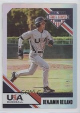 2020 USA Baseball Stars & Stripes Longevity Flag Black 5/5 Benjamin Reiland 0a6