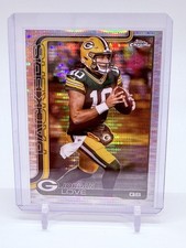 2025 Topps Chrome Football Jordan Love Pulsar Refractor #109 Green Bay Packers