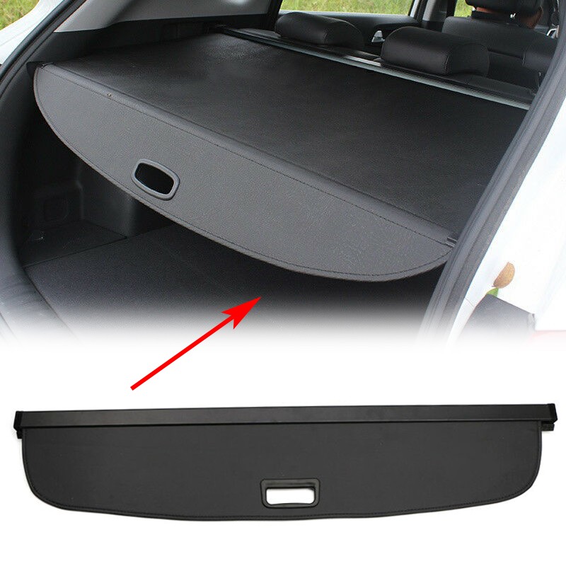 Rear Trunk Shield Security Cargo Cover Luggage Shade for Audi Q3 13-15 Black