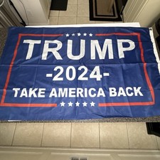 Trump 2024 Take America Back  President Donald MAGA 3x5 Flag Republican