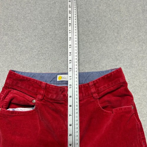 Boden Corduroy Pants Boys 14 Red Slim Fit Stretch Adjustable Waist Casual - Picture 10 of 13