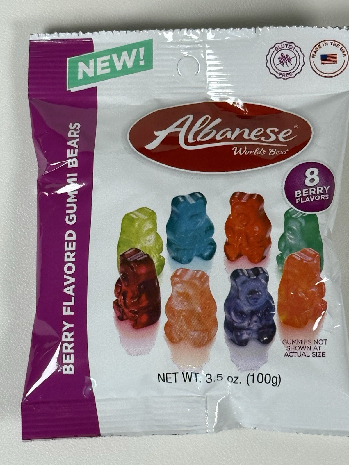 🍭 ALBANESE World's Best Berry Gummi Bears Gluten Free FRESH - Comb.SHIP +$1/ea