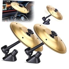 2 Pack Car Cymbal Air Vent, Cars Symbol Drum, Easy Clip-On Mini Cymbals Gold
