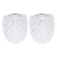 2pcs Toilet Bowl Brush Replacement Head, Universal White