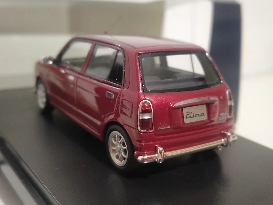 DAIHATSU MIRA GINO 5 DOORS 2000 1/43 HI-STORY JAPAN DARK RED NEW IN BOX - Immagine 4 di 4