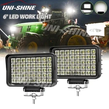 2x Powerful New 6Inch LED Work Lights Pods For Truck Flood Light 12V 24V Tractor