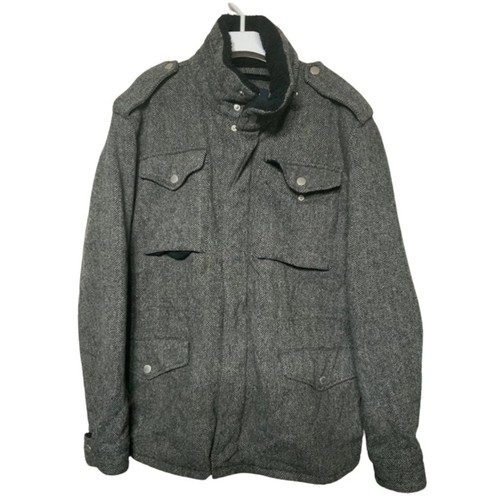 Nautica Jeans Co Four Pocket Gray Wool Blend Jacket Men’s Size Large USED