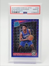 SHAI GILGEOUS-ALEXANDER 2018-19 OPTIC ROOKIE BLUE VELOCITY RC PSA 10 Q3391