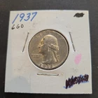 1937 Washington Silver Quarter In Extremely Fine Condition
