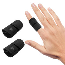 Finger Splint No Metal Support , 2PCS Upgraded Neoprene Finger Straps/Wraps for