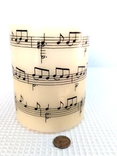 Musical Flameless Candle Valerie Parr Hill LED 5 Hour Light Timer 2013 Works