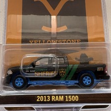 Greenlight Yellowstone 2013 Dodge Ram 1500 Blue CHASE Walmart Exclusive