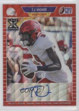 2021 Leaf Pro Set Metal 1989 Auto Red Wave /75 TJ Vasher #PA-TJV Auto 0b2