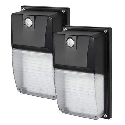 LED Wall Pack Photocell Dusk-to-Dawn 18W for Outdoor Porch Lighting 2160 Lume...