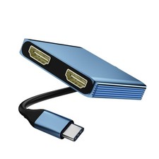 HDMI Splitter Extended Display, USB to Dual HDMI Adapter 4K30Hz, Dual Monitor...