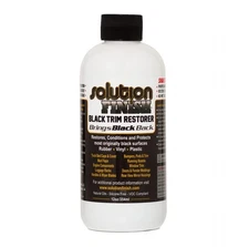 Solution Finish Black Plastic Vinyl Trim Restorer Use for Car Truck Detail 12 oz