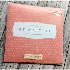 My Acrylix Close to My Heart Sentiments #D1408 Stamps Holidays Celebrate