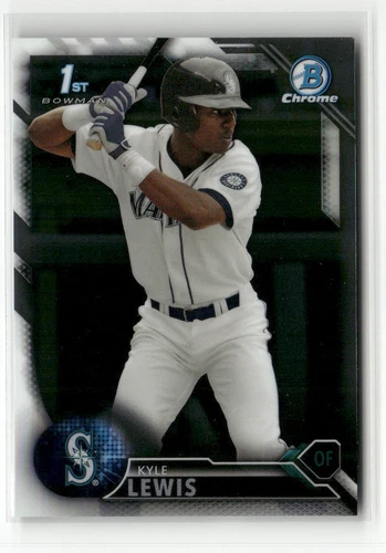 2016 BOWMAN DRAFT #BDC-60 KYLE LEWIS CHROME SEATTLE MARINERS