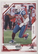2019 Upper Deck CFL Red 142/150 Henoc Muamba #168 1fd9