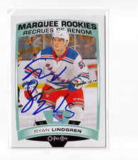 RYAN LINDGREN autographed '19/20 NY NEW YORK RANGERS 