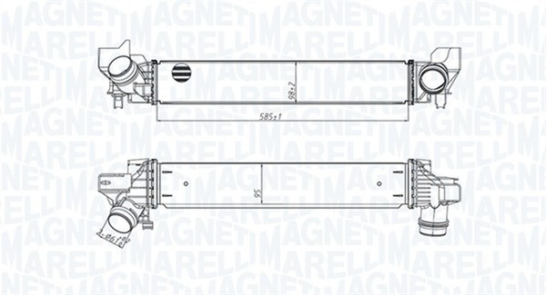 Magneti Marelli LadeluftküHler 351319205450 FüR BMW 2Er Active Tourer F45 F46 X1-image