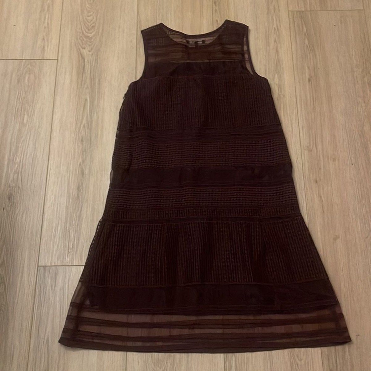 Madewell Dusksheer Embroidery Little Raisin Purple Dress Size 0 View 5