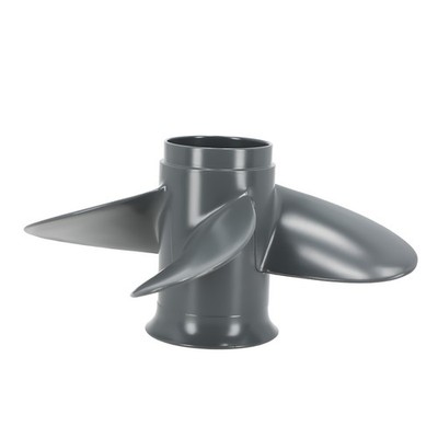 4-Blade 10'' Propeller for Honda BF8 BF15 Yamaha 15HP F9.9 F20 8-20HP RH