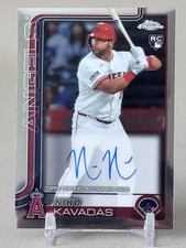 2025 Topps Chrome Auto Niko Kavadas #RA-NK (AU, RC) Los Angeles Angels