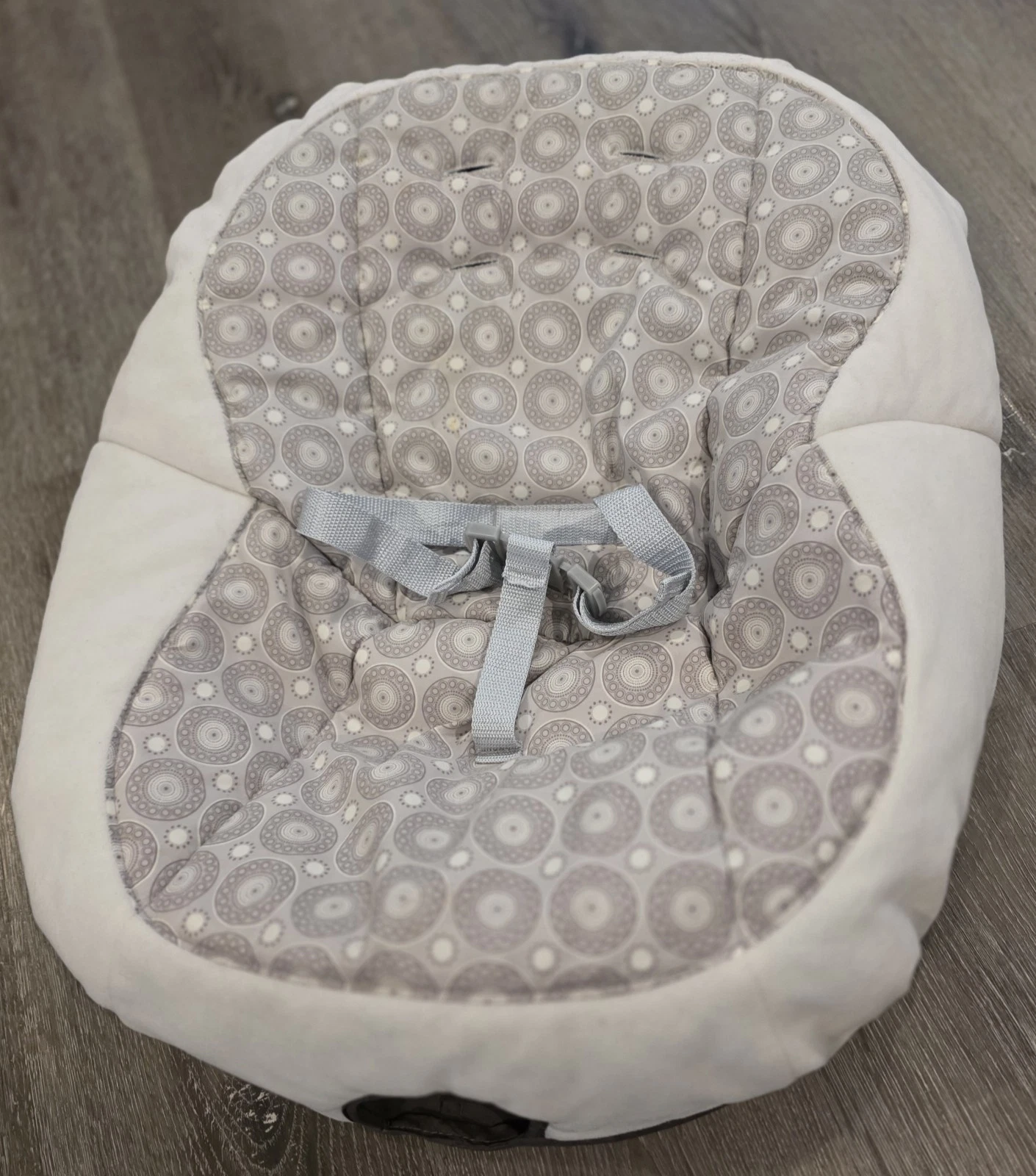 Graco Abbington Simple Sway Baby Swing Replacement Part Fabric Seat Cover Gray