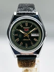 Rare Vintage Refurbished Seiko 5 Automatic Day/Date Japan Men's Wrist Watch