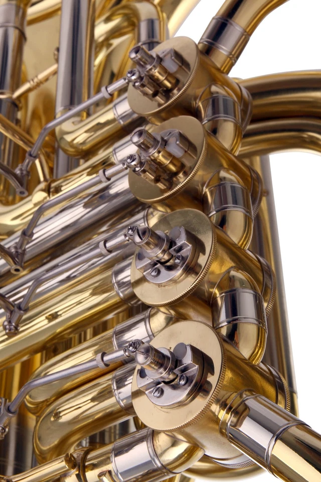 4/4 Bb Tuba Bass Brass Koffer 19 mm Bohrung Messing Mundstück Trolley Koffer - Bild 4 von 4