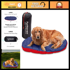 Outdoor Travel Dog Bed for Large/Medium Dogs - Washable, Foldable, Portable Mat