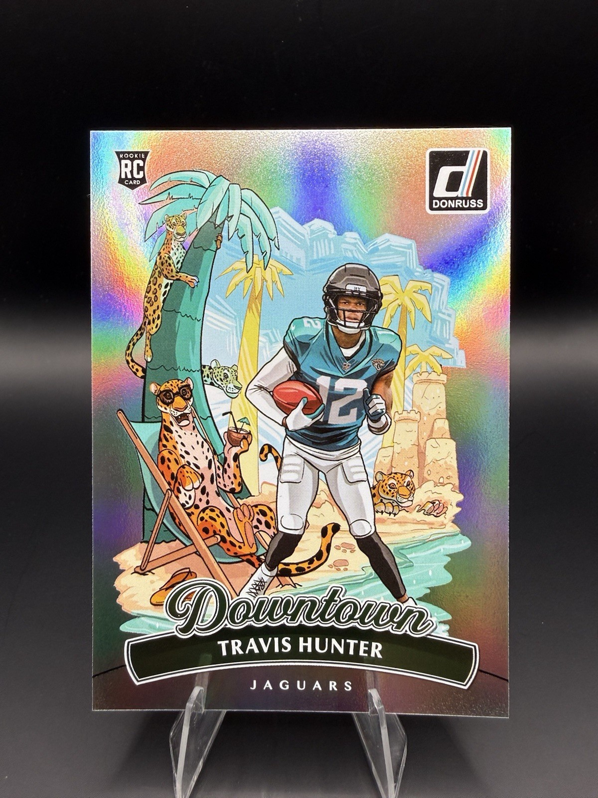 2025 Donruss Travis Hunter Downtown SSP Case Hit Rookie Jacksonville Jaguars RC