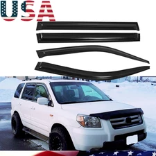 fit For Honda Pilot 2003-2008 Side Window Visor Vent Rain Guards Shade Deflector