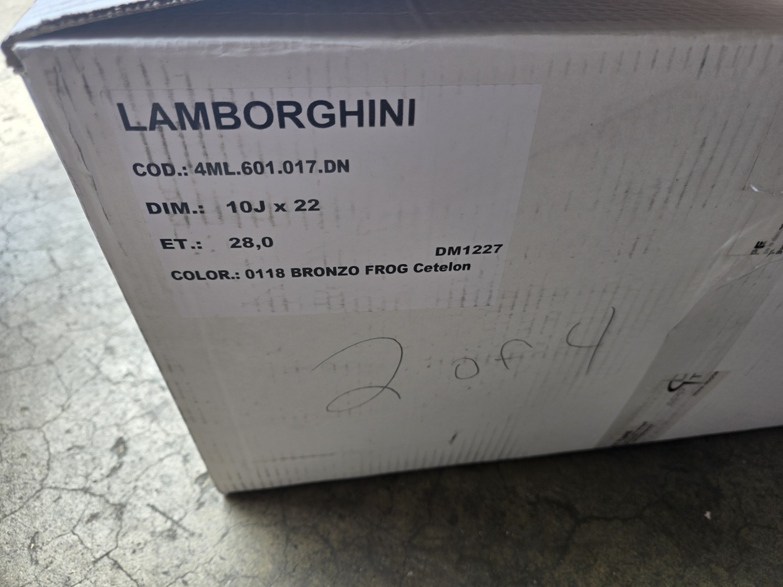 LAMBORGHINI URUS AURIGA FRONT WHEEL RIM OEM NEW FACTORY BRONZE 4ML601017DN