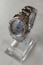CITIZEN Eco Drive Wristwatch 28P Diamond Diamond Bezel Blue Shell From Japan