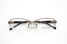 VERA BRADLEY Diane Bordeaux Blooms BDB Brown 53-18-135 Half Frames Flex
