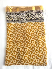 Jari Hand Block Print Scarves Indian Cotton Sarong Handmade Beach Pareo Scarf