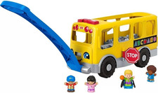 Fisher-Price Little People Toddler Learning Toy, Big Yellow Bus Musical Pull-Alo