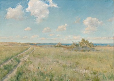 Calm Coastal Landscape Wall Art Tranquil Nature Scene Impressionist