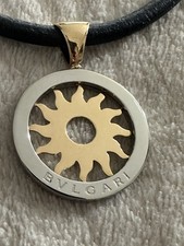 Bvlgari Bulgari Tondo SUN Sonne Anhänger Collier Kette