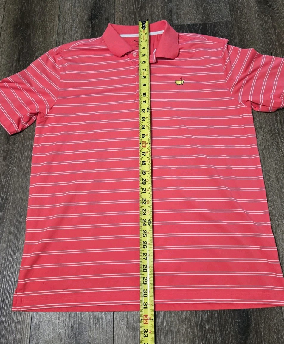 Masters Tech Performance Polo Size Large Salmon S… - image 9