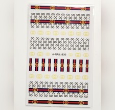 NWT NAIL ART DESIGN SELF-SEAL STICKERS SOLID TAN, RED, YELLOW N&deg;106!