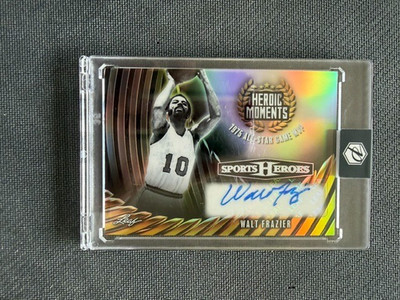 2026 Leaf Sports Heroes WALT FRAZIER #5/9 Auto Autograph KNICKS