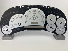 US Speedo Silver Silverado/Sierra 2500 Cluster Gauge Face for 2003-2005 -Font 2