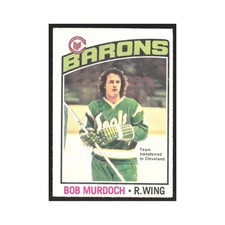 1976 O-Pee-Chee Bob Murdoch RC Cleveland Barons #54
