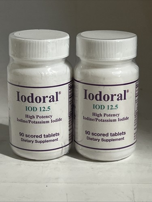 #ad #ad 2x Optimox Iodoral IOD 12.5 High Potency Iodone 90 Tablets 180 Total Exp 3 27 $24.71
