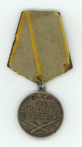 Genuine Soviet Russian WW2 Silver Combat Service Medal Georgian Chemical Decon