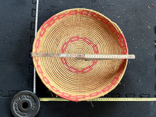 ANTICA CESTA SARDA MEDIA  SA CORBULA - CROBI (DIAM 38 CM) FATTA A MANO.